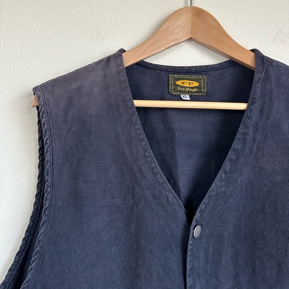 Vintage 90's Free People Cotton Vest - Picture 3 of 12